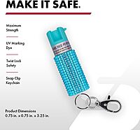 SABRE Jeweled Pepper Spray with Snap Clip, Maximum Strength