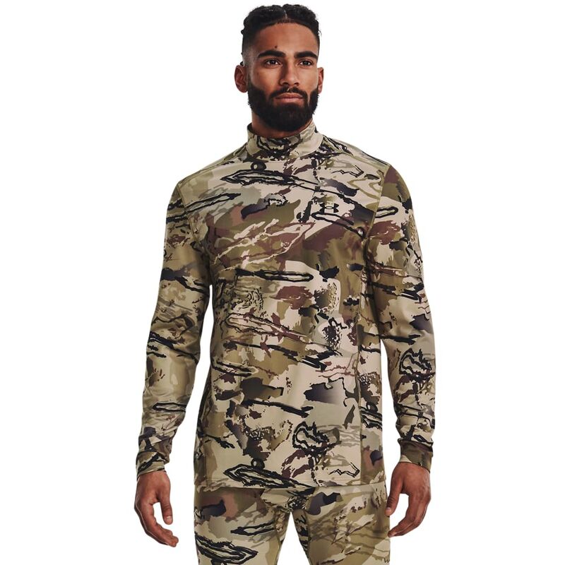 Under Armour ColdGear Infrared Camo Mock Mens Long Sleeve
