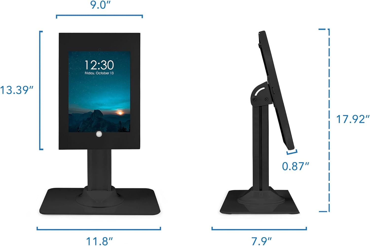 Mount-It! Anti-Theft Tablet Kiosk, Locking Countertop Tablet Enclosure with Freestanding Base - Pro, iPad Air