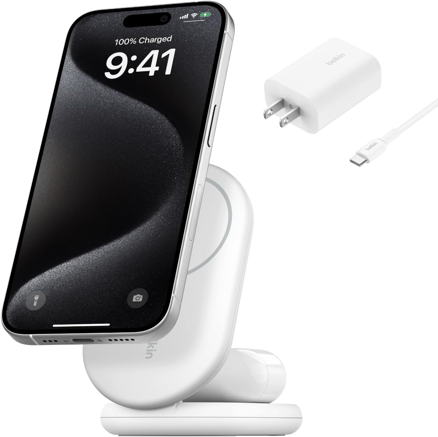 Belkin BoostCharge Magnetic Foldable Charger MagSafe-Compatible Qi2 15W