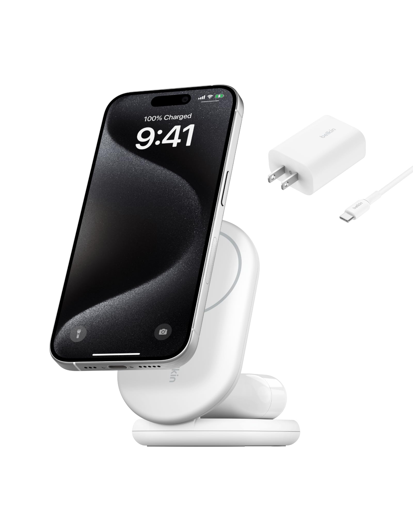 Belkin BoostCharge Magnetic Foldable Charger MagSafe-Compatible Qi2 15W