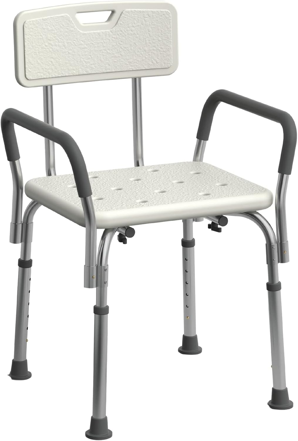 Medline Shower Chair for Inside Shower, Heavy Duty, 350 lb Capacity, Adjustable Height