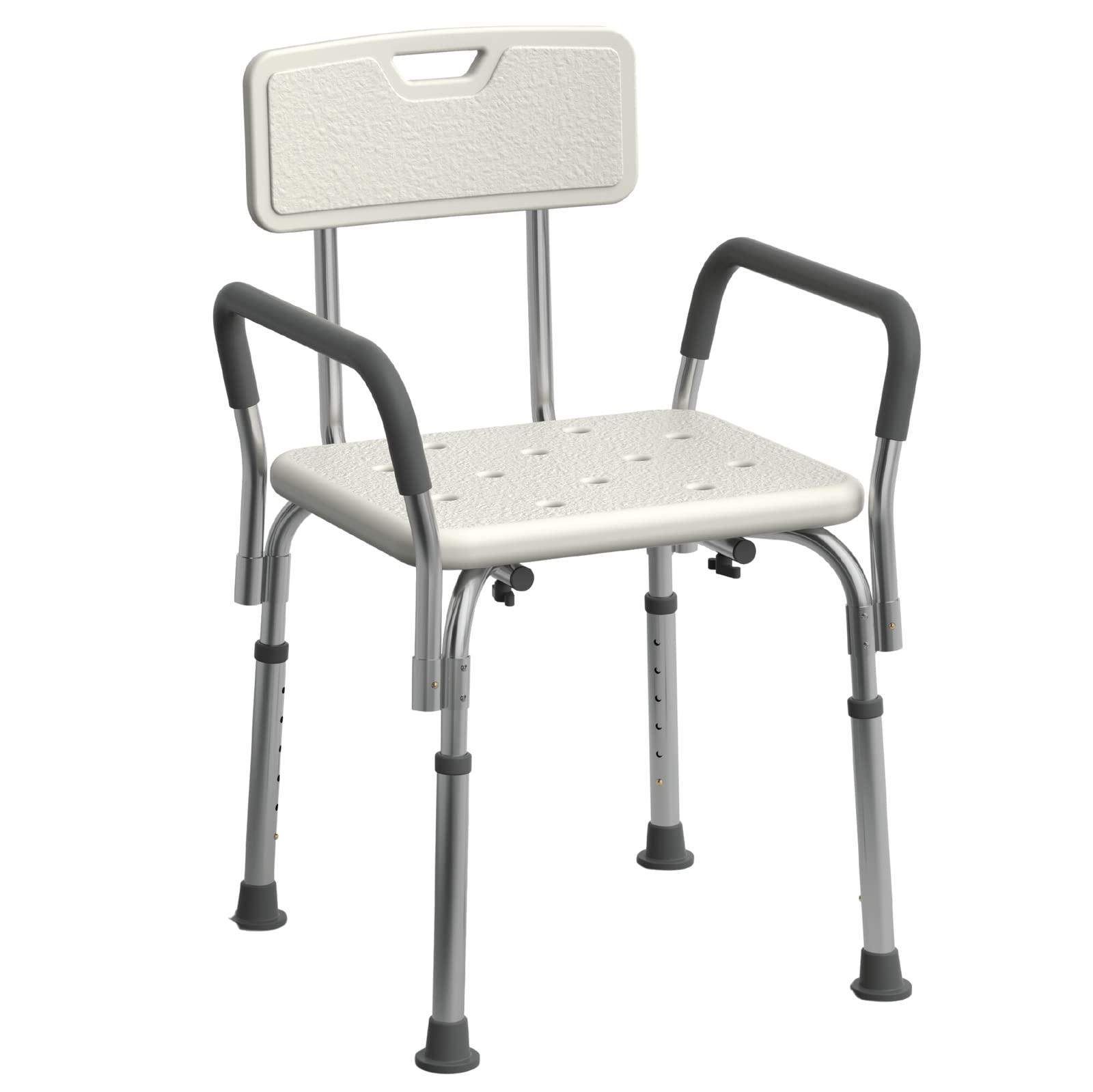 Medline Shower Chair for Inside Shower, Heavy Duty, 350 lb Capacity, Adjustable Height