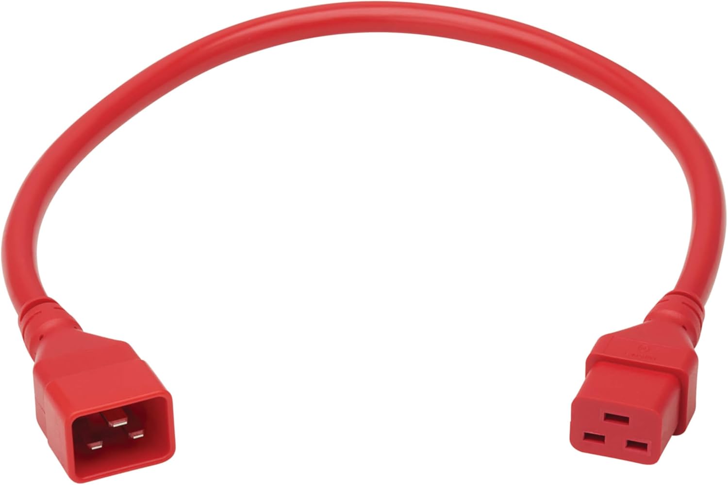 Tripp Lite C20 to C19 Power Cord Extension Cable for 250V Servers, PDUs, UPS, & IT Network Devices - 2 Feet / 0.6 Meters