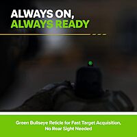 Meprolight Mepro FT Green Bullseye Front Sight - Fiber-Optic Day/Night Tritium Pistol Sight