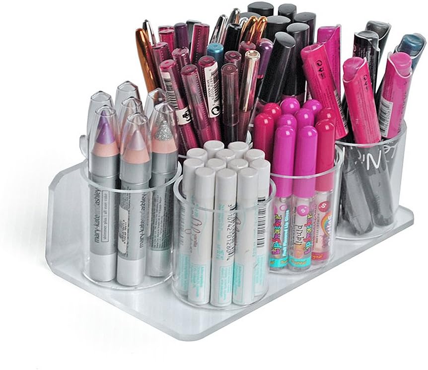 Azar Displays 225580-2pack 8" W x 5" D x 2.625" H 6-Cup Tray for Pegboard and Slatwall (2 Pack)