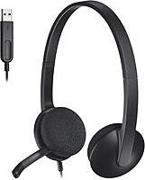 Logitech USB Headset H340, Stereo, USB Headset for Windows and Mac - Black