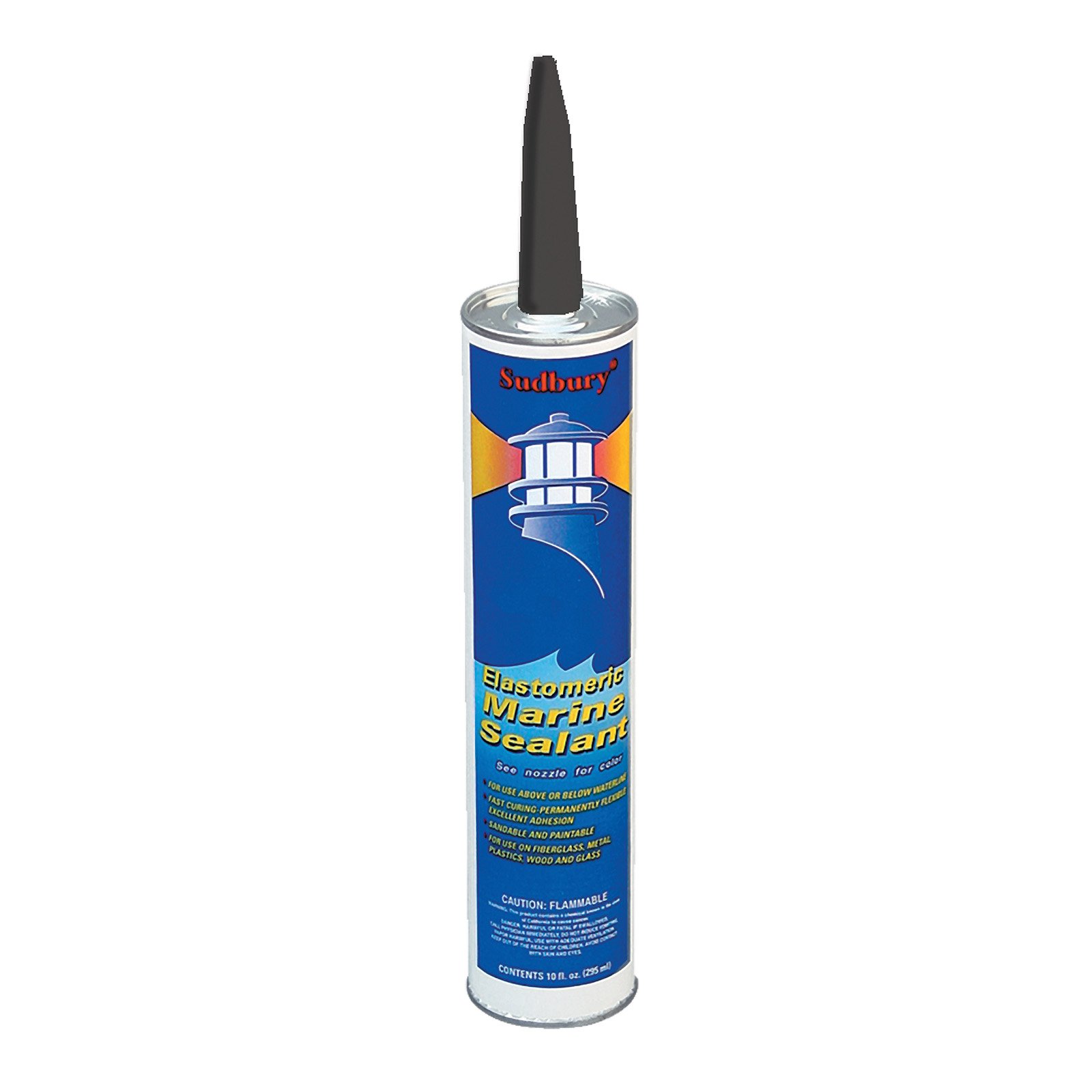 Sudbury 302 Elastomeric Marine Sealant, 10-Ounce, Black