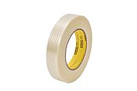 3M Scotch 8915 Polypropylene Film Filament Tape, 170 lbs/in Tensile Strength, 55m Length x 12mm Width, Clear