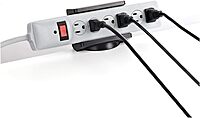StarTech.com Universal Power Strip Desk Mount - Adjustable - Table Clamp Power Strip Holder