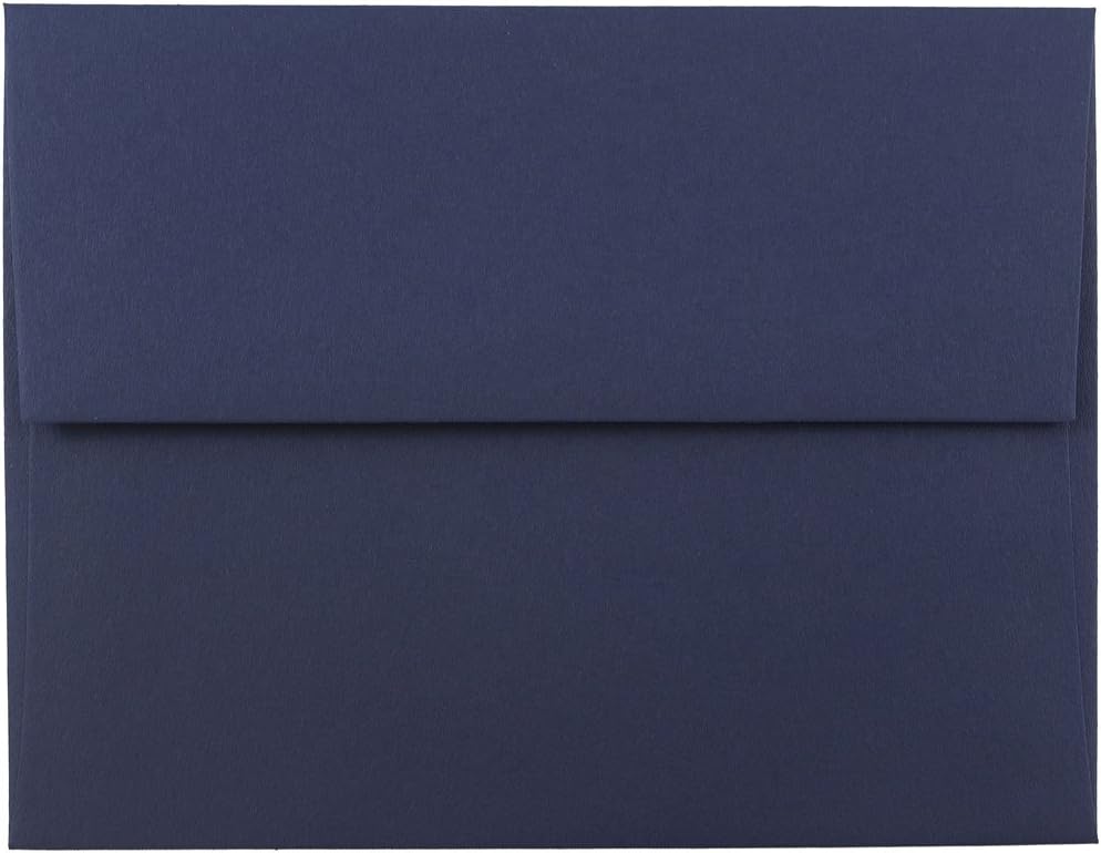 JAM PAPER Navy Blue Premium Invitation Envelopes - 25/Pack