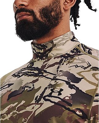 Under Armour ColdGear Infrared Camo Mock Mens Long Sleeve