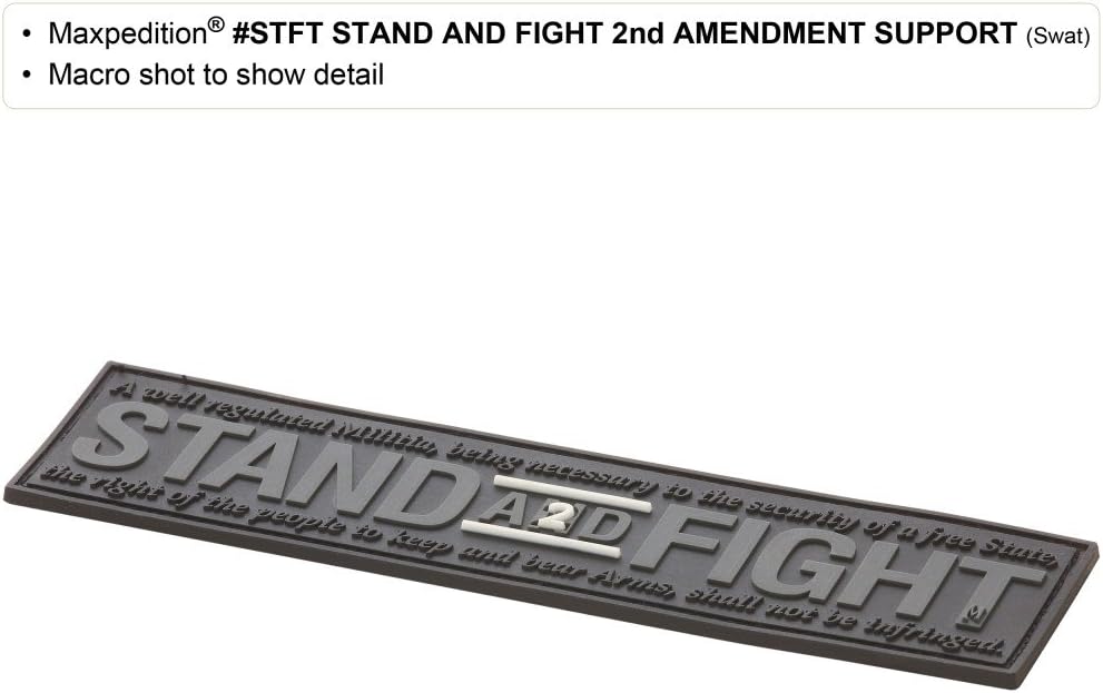 MAXPEDITION Stand and Fight 2nd Amendment Patch (SWAT) 5" x 1.25"