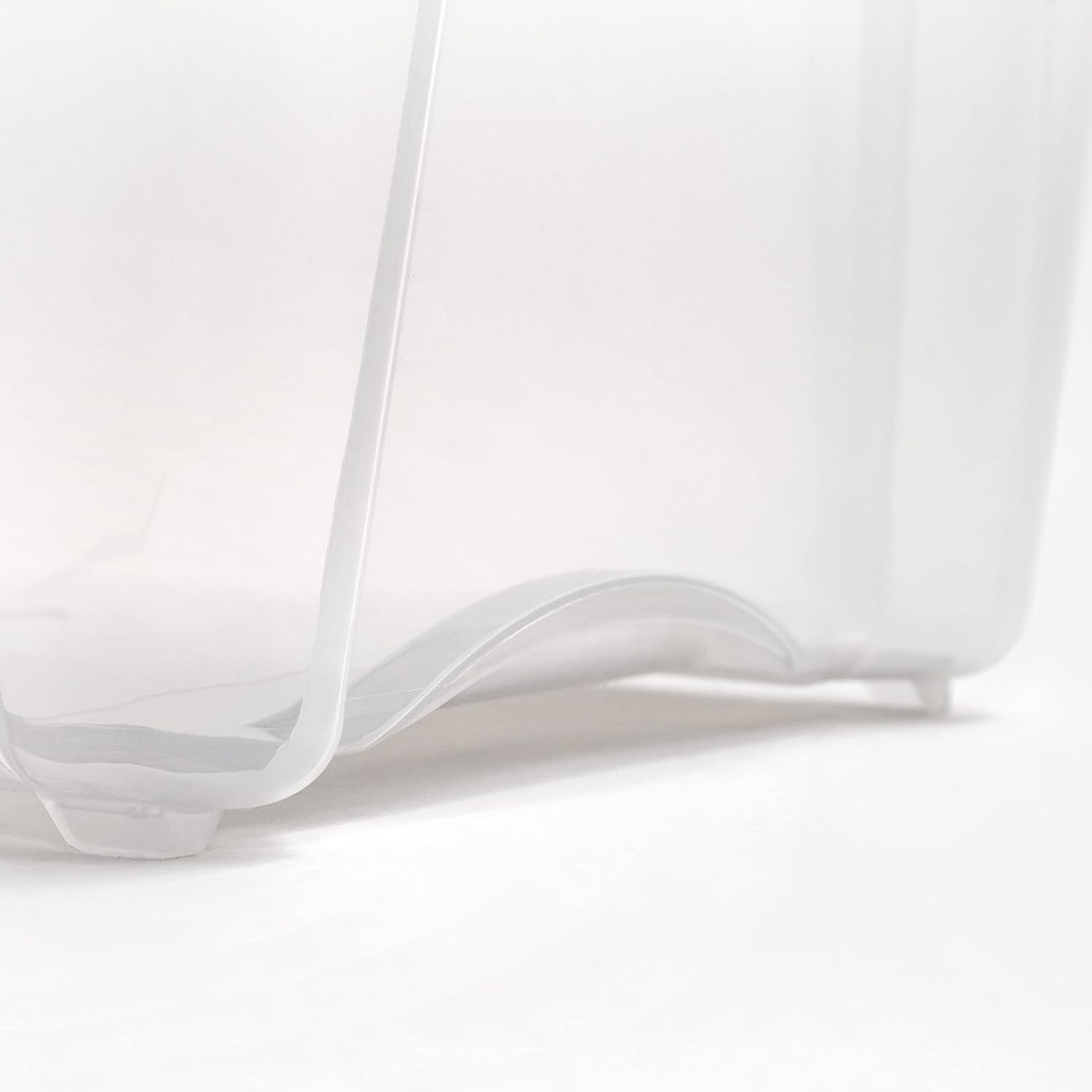 IRIS USA 40 Quart Stack & Pull Clear Storage Box, Gray, 5 Pack