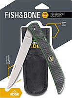 OUTDOOR EDGE Fish & Bone Folding Fillet Knife with 5.0" 440A Stainless Blade - Pocket Clip