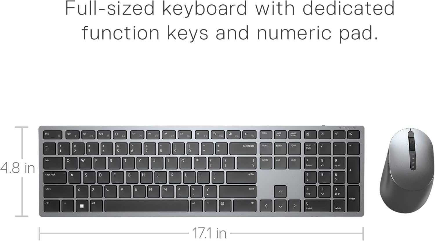 DELL Multi-Device Wireless Keyboard and Mouse Combo