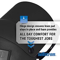 Sellstrom KneePro Ultra Flex III Professional Knee Pads with Triple-Layer Foam, Hinged Design & Speed Clips