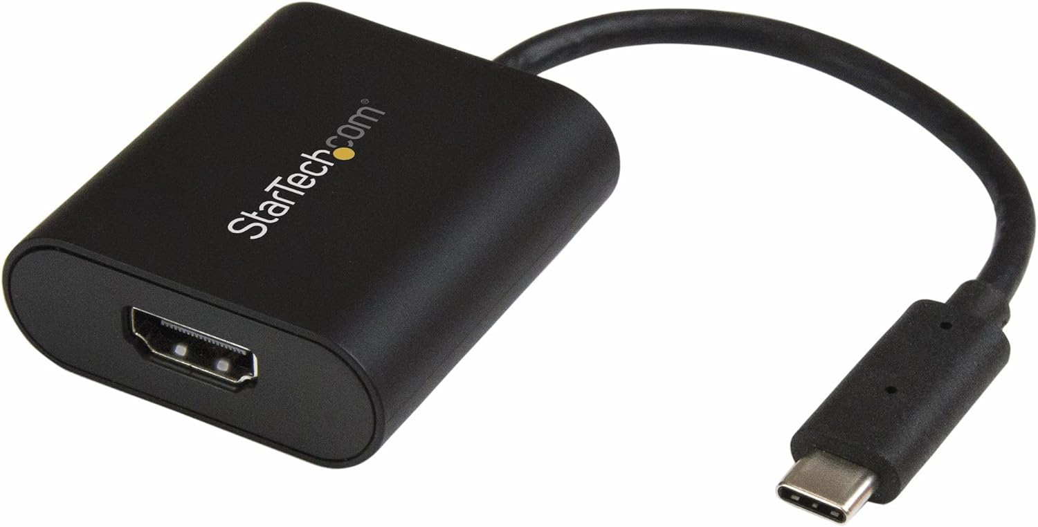 StarTech.com USB C to 4K HDMI Adapter - 4K 60Hz - Thunderbolt 3 Compatible