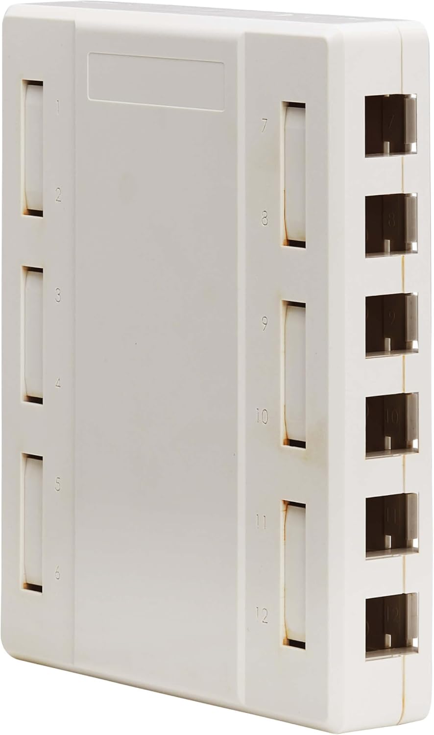 Tripp Lite 12-Port Surface-Mount Box for Keystone Jacks, Additional Breakout Pieces for Wide Compatibility