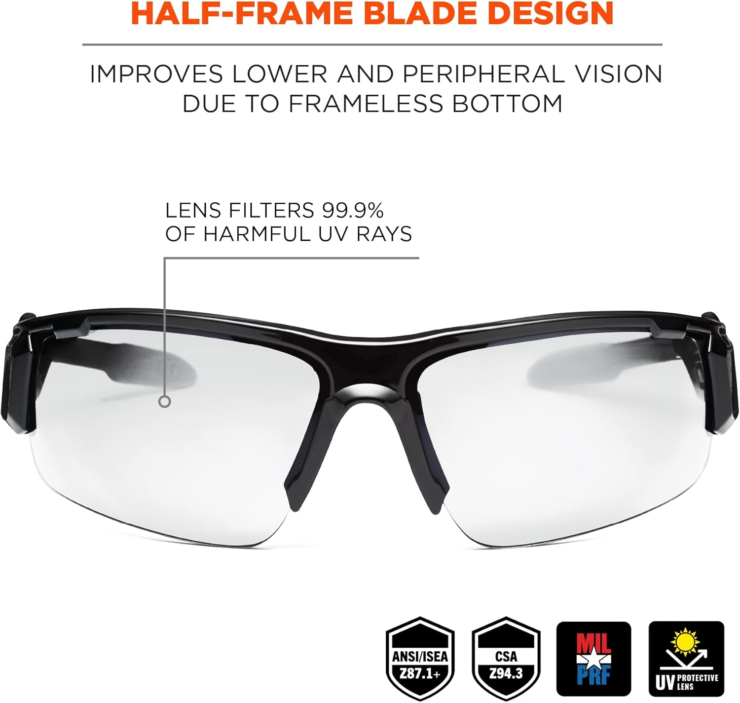 Ergodyne Skullerz DAGR Anti-Fog Safety Glasses