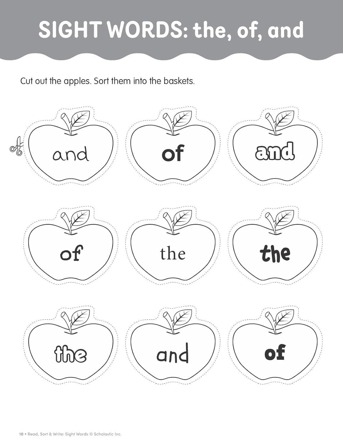 Read, Sort & Write: Sight Words: Fun, Reproducible Activities With Writing Pages That Build Essential Skills