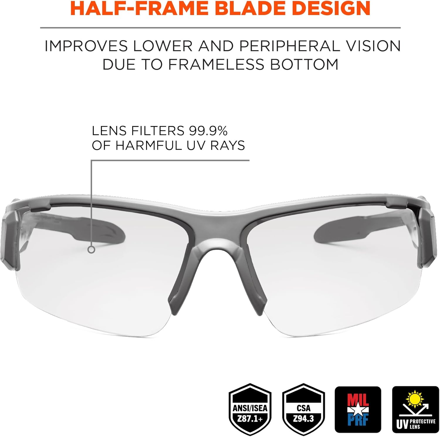 Ergodyne Skullerz DAGR Anti-Fog Safety Glasses
