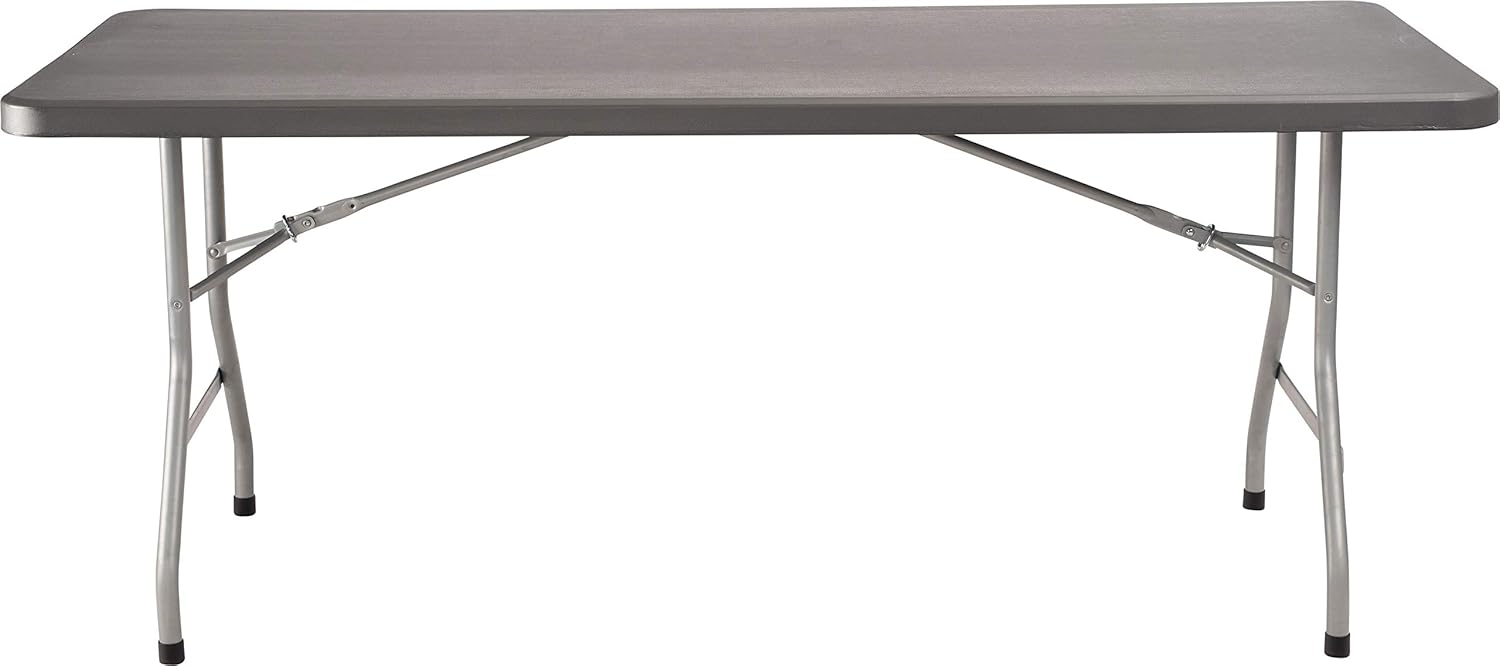 National Public Seating Plastic Folding Table - Heavy-Duty Portable Indoor/Outdoor