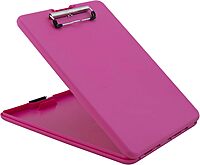 SAUNDERS SlimMate Letter-Size Plastic Storage Clipboard with Low-Profile Clip