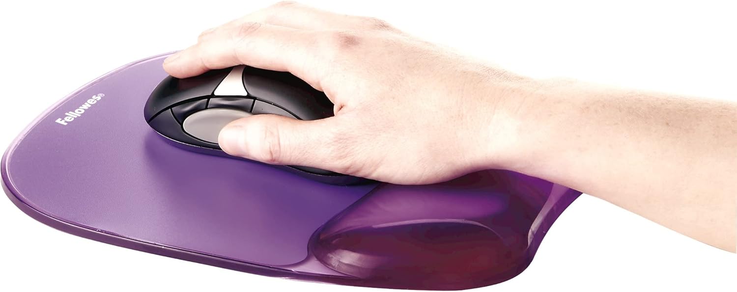 Fellowes Crystals Gel Mouse Pad with Wrist Rest