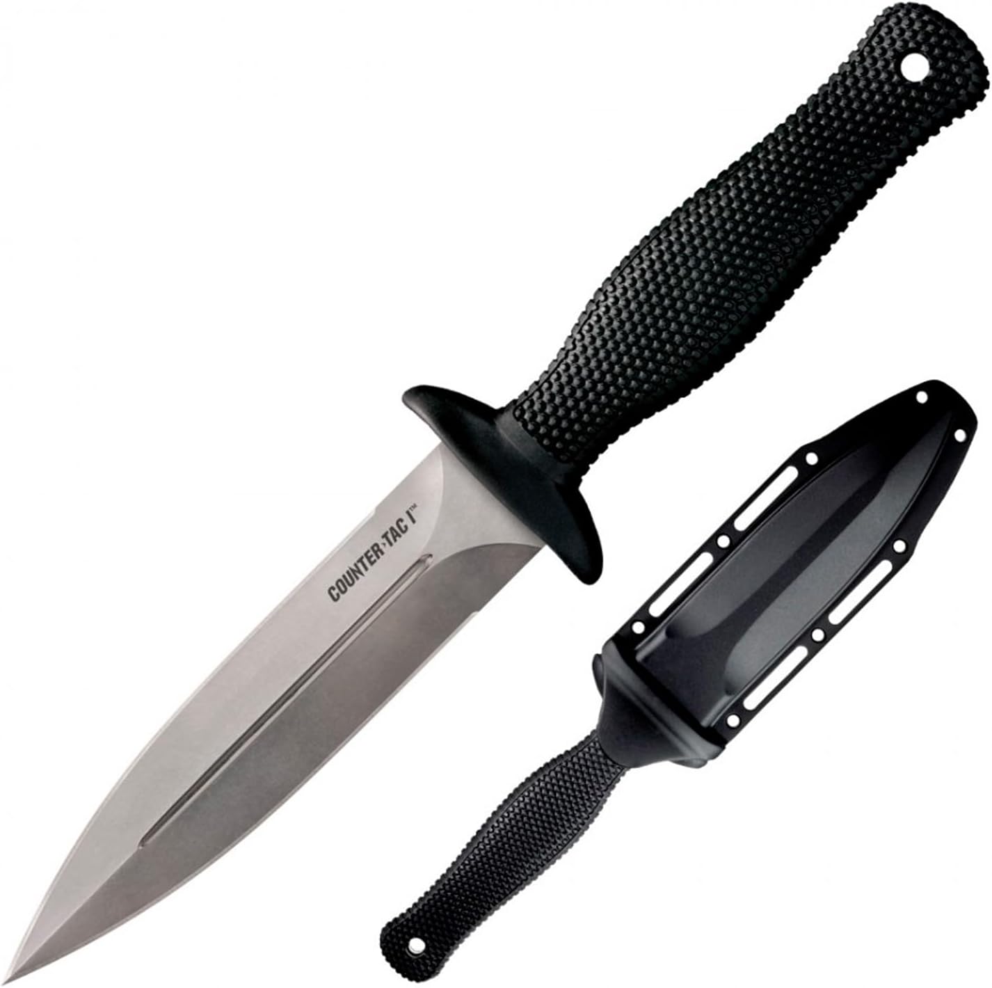 COLD STEEL COUNTER TAC I 5" Japanese AUS8A w/ Stonewash Finish Spear Point Fixed Blade Multi-Purpose Tactical Game Hunting