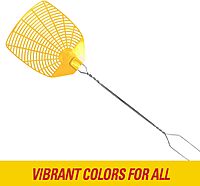 PIC Wire Handle Fly Swatters, Assorted Colors, Pack Of 2 Swatters