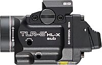 Streamlight 69467 TLR-8 HL-X sub USB 1000-Lumen Weapon Rail-Mounted Rechargeable Tactical Flashlight with Integrated Red Aiming Laser for Sig Sauer P365/XL Rail Only, Black