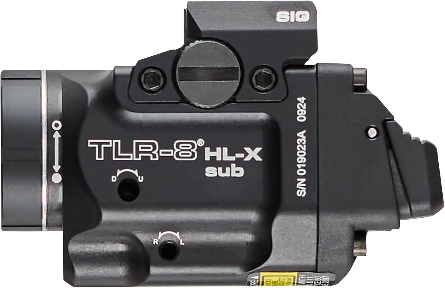 Streamlight 69467 TLR-8 HL-X sub USB 1000-Lumen Weapon Rail-Mounted Rechargeable Tactical Flashlight with Integrated Red