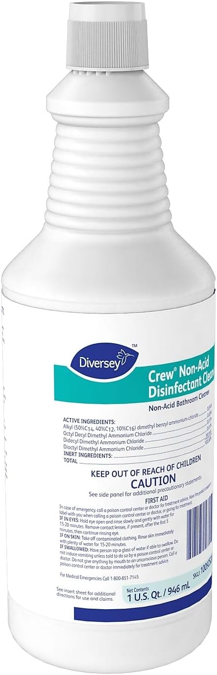 CREW Non-Acid All-Purpose Disinfectant Bathroom Cleaner, Fresh, 32 oz