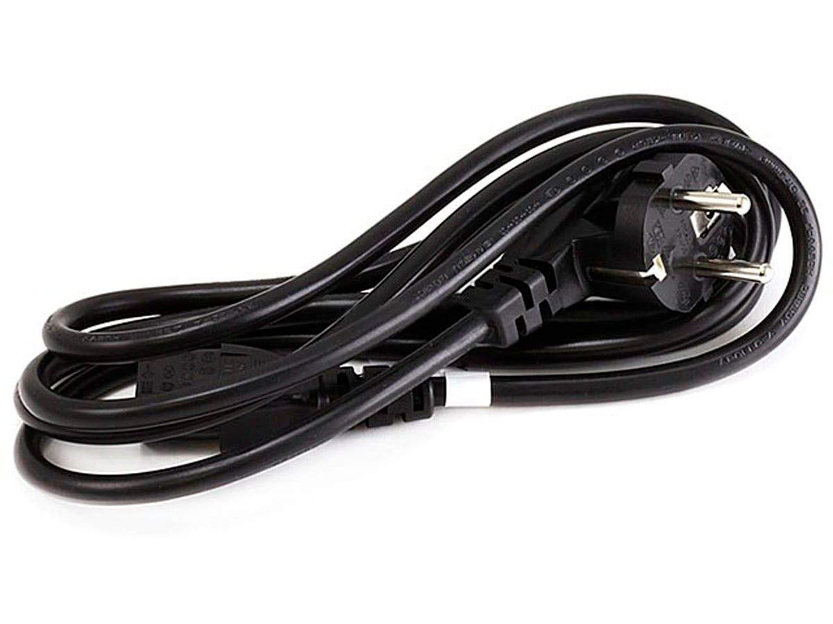 Monoprice Power Cord - CEE 7/7 SCHUKO to IEC 60320 C13, 18AWG, 5 Amp, H05VV-F, Black