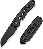 CIVIVI Pragma Prime Pocket Knife for EDC, 3.49" Wharncliffe Blade, Aluminum Handle, Reversible Clip