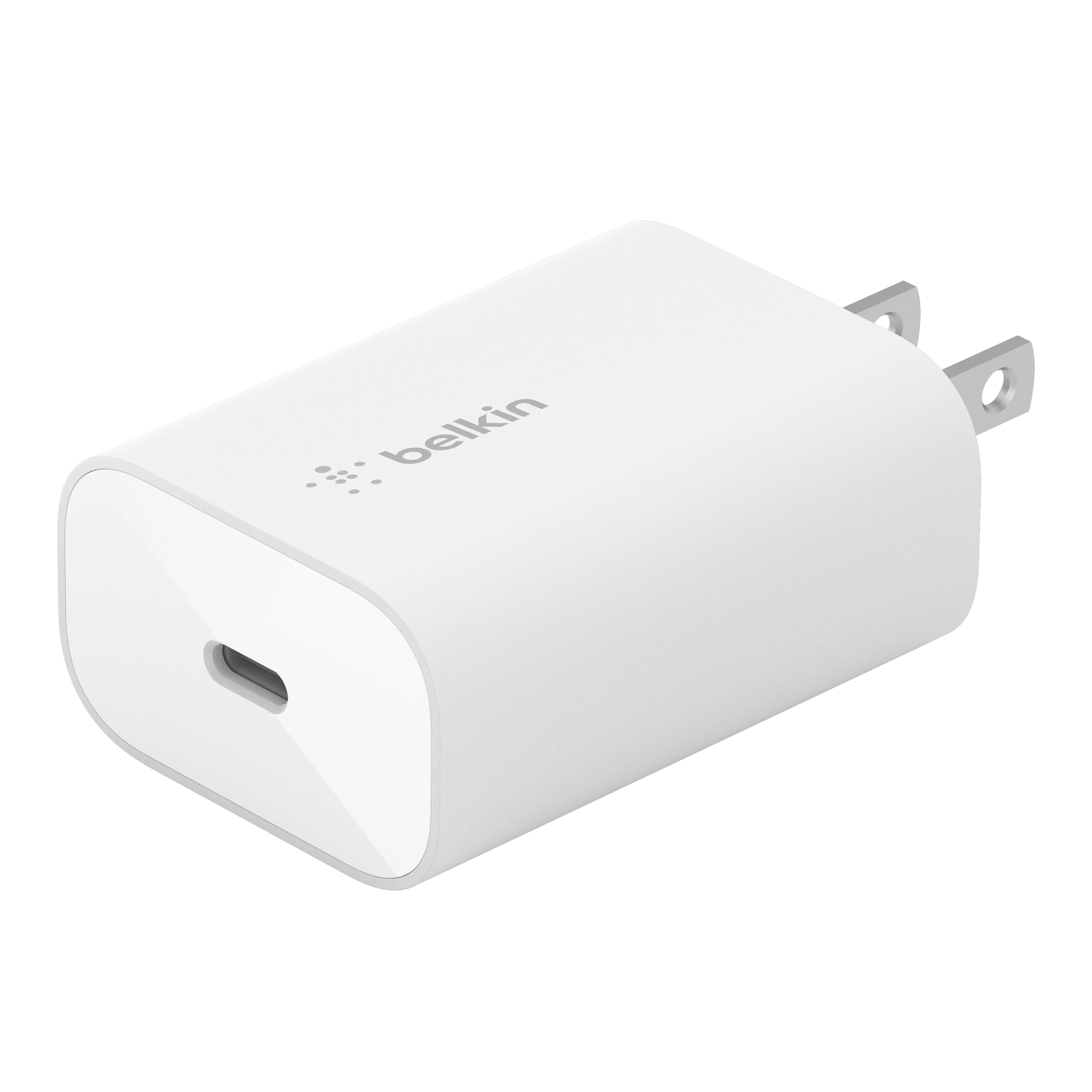 Belkin USB C Charger Block 25W - Power Delivery PPS Super Fast Charging - Apple iPhone 16 Series, Samsung Galaxy S25, iPad