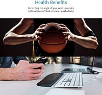 KENSINGTON ErgoSoft Gel Wrist Rest for Keyboard & Mouse