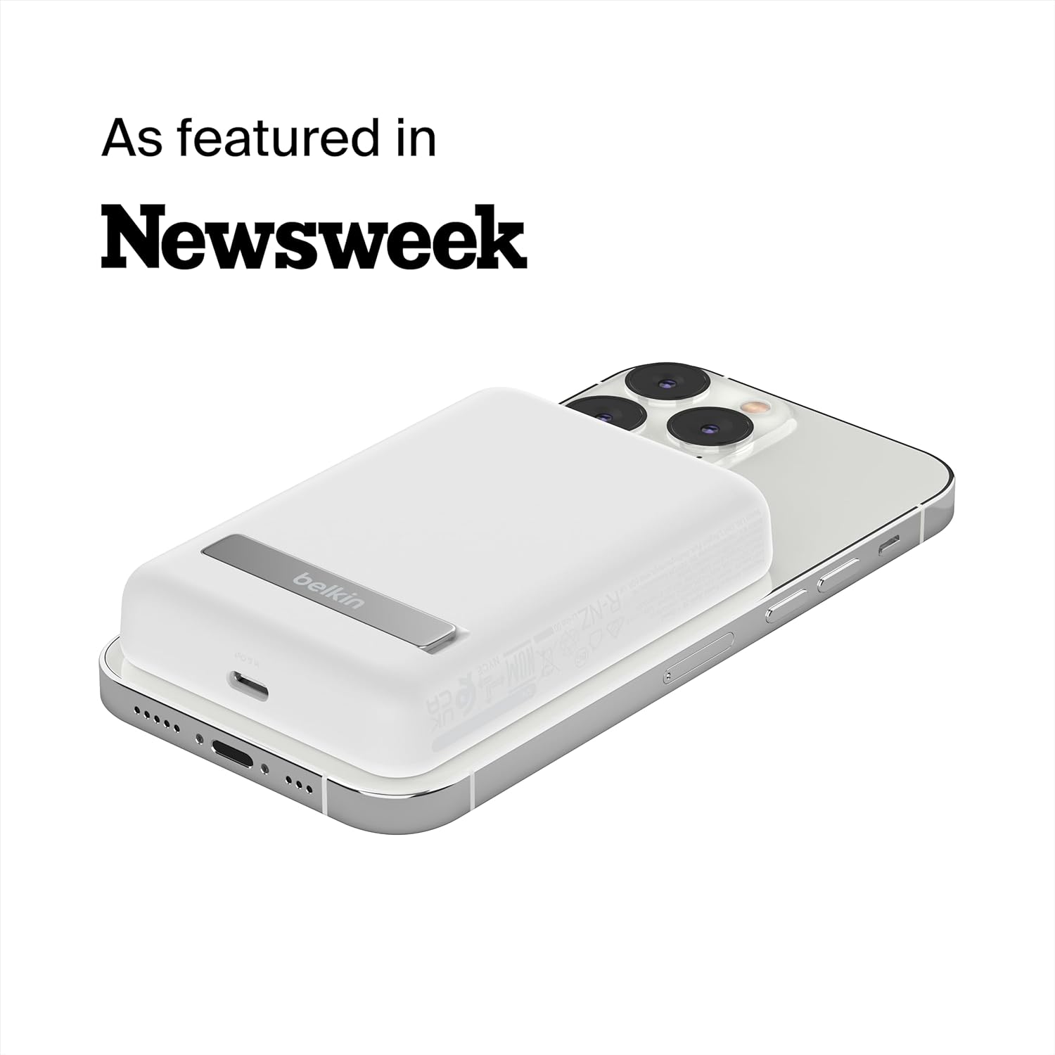 Belkin Portable Charger, Wireless Power Bank 5000 mAh MagSafe Charger 7.5W