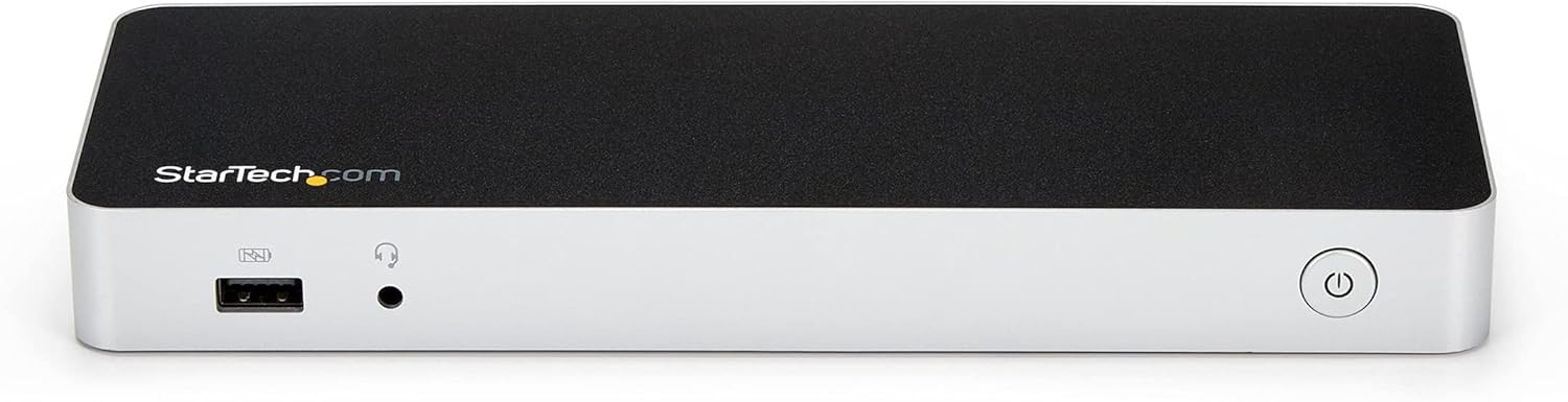 StarTech.com Dual Monitor USB C Docking Station with 60W Power Delivery for Windows Laptops - USB C to HDMI or DVI Dock