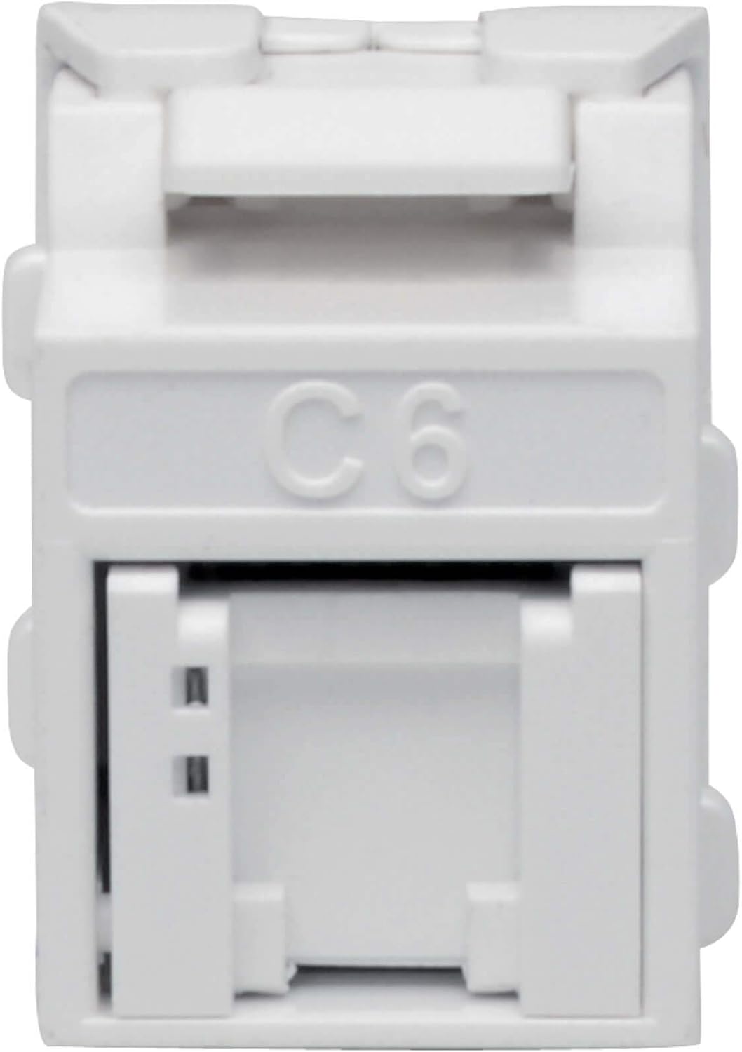 Tripp Lite RJ45 Keystone Jack, Cat6a/Cat6/Cat5e, RJ45 Connector, Shuttered, Dust Cap, No Tools Required, PoE/PoE+ Compliant