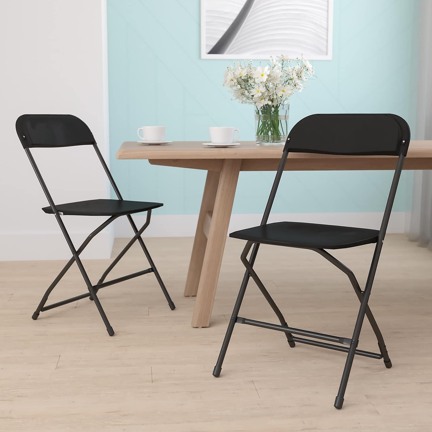 Flash Furniture Hercules Series Commercial-Grade Plastic Folding Chair - 650LB Weight Capacity