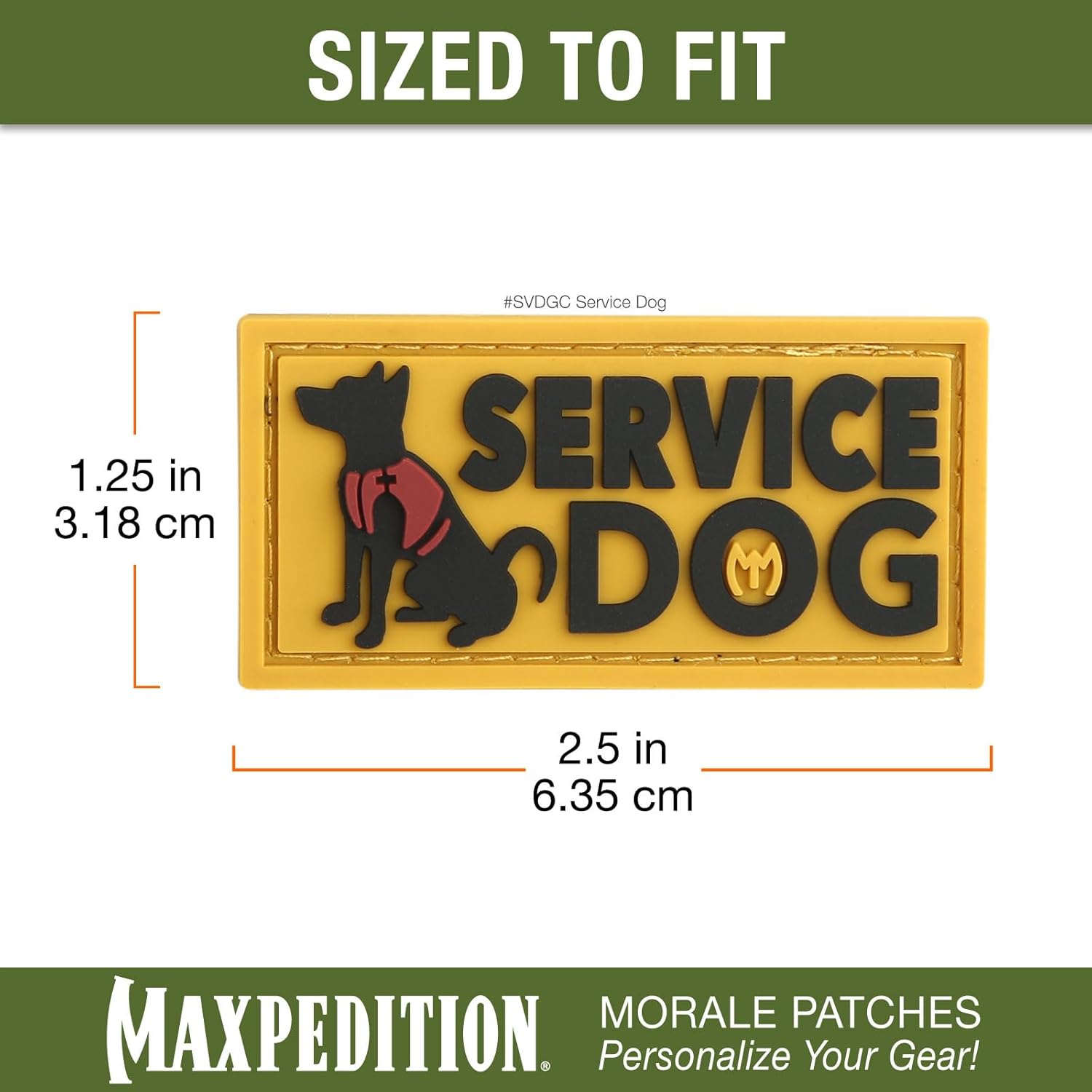 MAXPEDITION Service Dog 3D PVC Morale Patch
