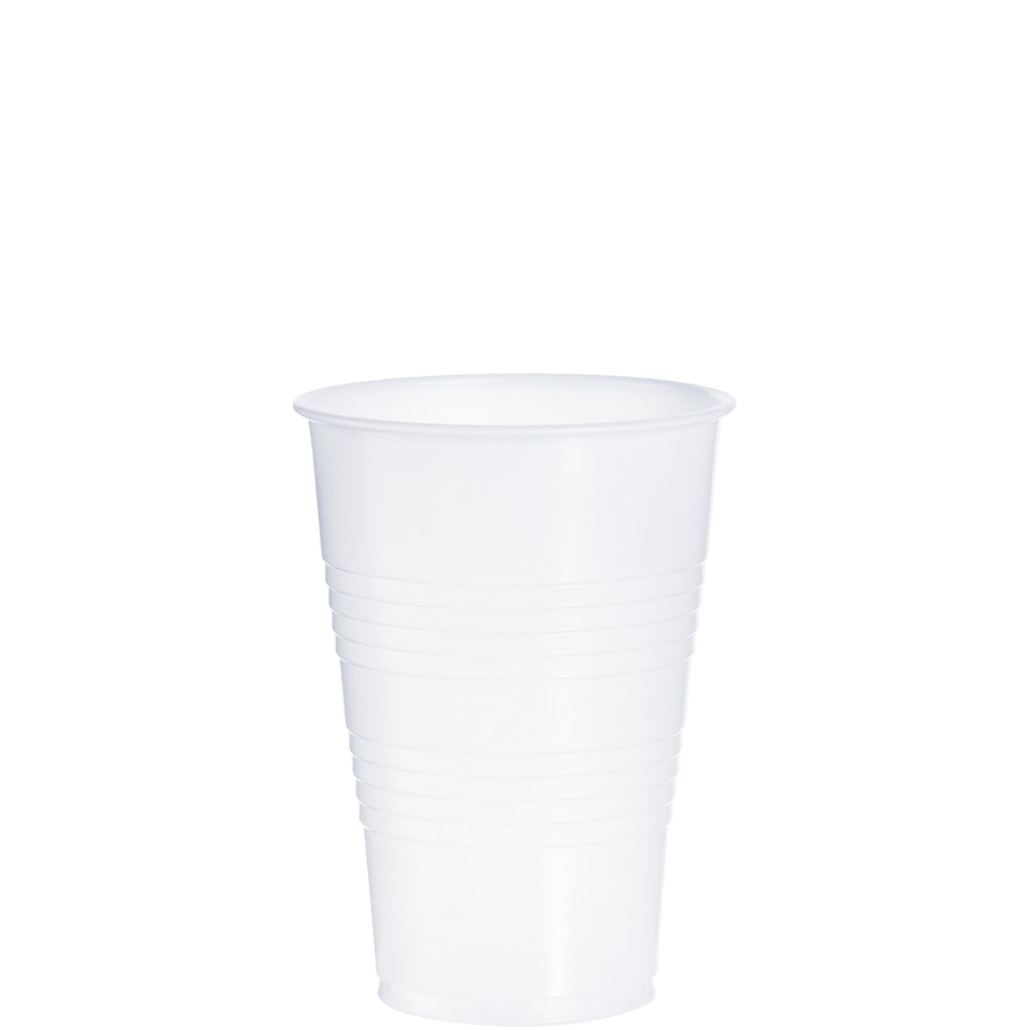 DART Y16T 16 oz Tall Trans Ribbed PS Cup (Case of 1000), translucent, "4.8""