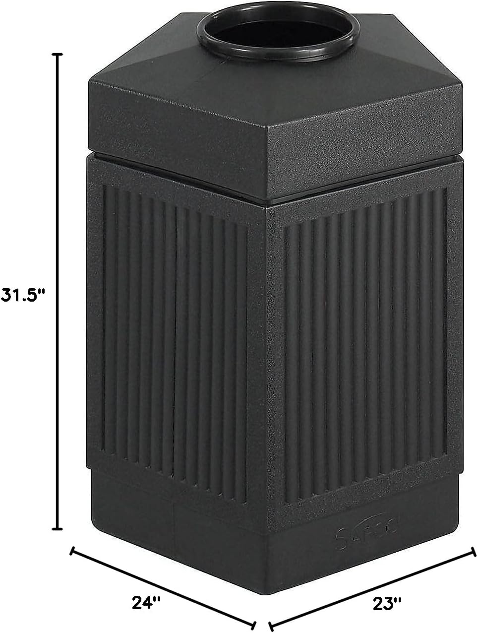 SAFCO Canmeleon Indoor/Outdoor Trash Receptacle