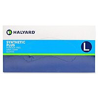 Halyard 55033 Powder-Free Exam Gloves, Non-Latex, Large, 100/BX, Clear
