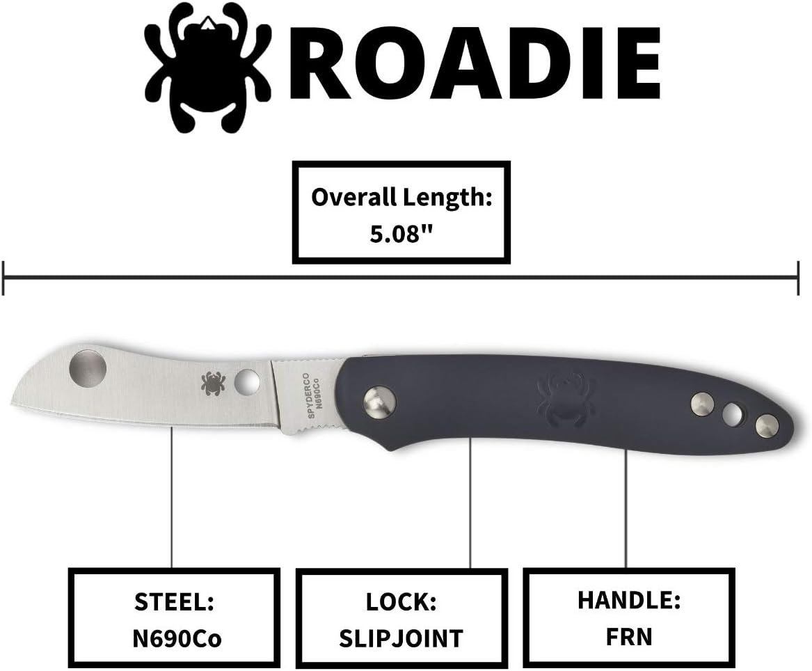 SPYDERCO Roadie Non-Locking Folding Pocket Knife