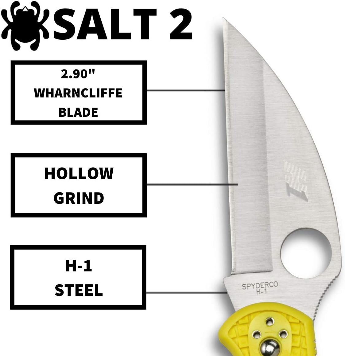 SPYDERCO Salt 2 Lightweight Folding Knife with FRN Handle