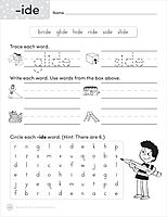 Scholastic Teacher Resources Write-N-Seek Workbook, Word Families, Pre-K - Grade 2