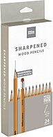 Office Depot® Brand Presharpened Wood Pencils, #2 Medium Soft Lead, Yellow, Pack Of 24 Pencils